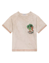 Tie-dye jersey T-shirt with patch -  | Dolce & Gabbana