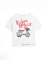 Jersey T-shirt with Italian Holiday print -  | Dolce &amp; Gabbana