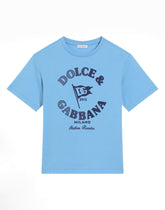 Jersey T-shirt with Dolce&amp;Gabbana logo -  | Dolce &amp; Gabbana