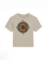 T-shirt with DG compass print -  | Dolce &amp; Gabbana