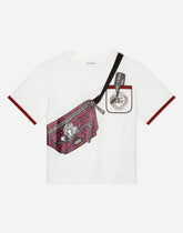 Jersey T-shirt with belt-bag print -  | Dolce &amp; Gabbana
