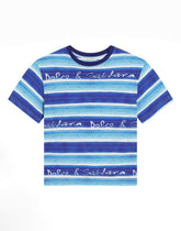 Jersey T-shirt with striped print -  | Dolce &amp; Gabbana