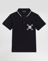 Piqué polo-shirt with print -  | Dolce &amp; Gabbana