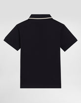 Piqué polo-shirt with print -  | Dolce &amp; Gabbana