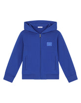 Jersey hoodie with plate -  | Dolce & Gabbana