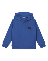 Jersey hoodie with plate -  | Dolce & Gabbana