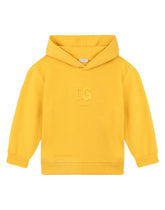 Jersey hoodie with embossed DG logo -  | Dolce & Gabbana