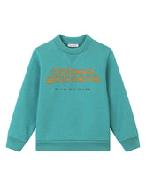 Round-neck jersey sweatshirt with logo embroidery -  | Dolce & Gabbana