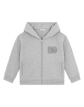Jersey hoodie with DG logo patch -  | Dolce & Gabbana