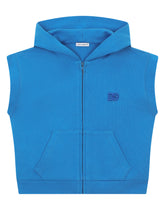 Jersey hoodie with DG logo embroidery -  | Dolce & Gabbana