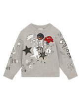 Jersey sweatshirt with DG sport print and patch embellishment -  | Dolce & Gabbana