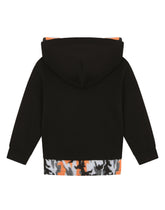 Jersey hoodie with camouflage details -  | Dolce & Gabbana