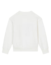 Round-neck jersey sweatshirt with logo patch -  | Dolce & Gabbana