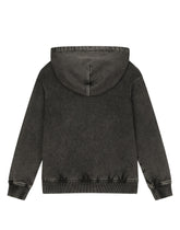 Washed-look jersey hoodie with DG logo -  | Dolce &amp; Gabbana