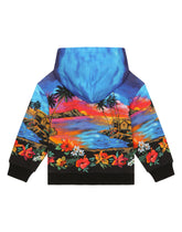 Jersey hoodie with Hawaiian print -  | Dolce & Gabbana
