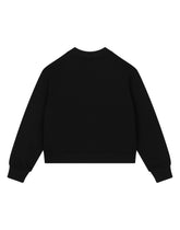 Long-sleeved round-neck sweatshirt with logo print -  | Dolce & Gabbana