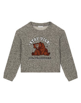 Jersey round-neck sweatshirt with embroidery and patch -  | Dolce &amp; Gabbana