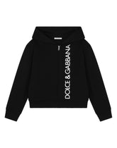 Zip-up hoodie with logo print -  | Dolce &amp; Gabbana