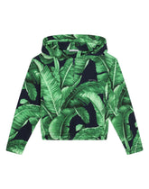 Zip-up hoodie with banana tree print -  | Dolce &amp; Gabbana