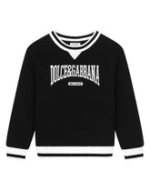 Crewneck jersey sweatshirt with Dolce&amp;Gabbana logo -  | Dolce &amp; Gabbana