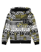 Jersey hoodie with DNA print -  | Dolce &amp; Gabbana