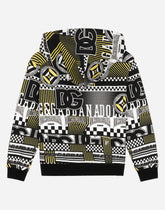 Jersey hoodie with DNA print -  | Dolce &amp; Gabbana