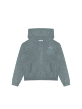 Hooded wool sweater with heritage embroidery -  | Dolce & Gabbana
