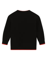 Round-neck sweater with jacquard DG logo -  | Dolce &amp; Gabbana