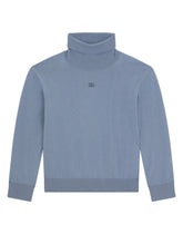Cashmere/cotton turtle-neck sweater with DG logo -  | Dolce & Gabbana