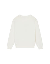 Plain-knit cotton round-neck pullover with inlaid DG logo -  | Dolce & Gabbana
