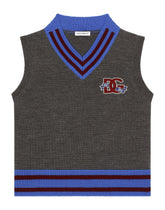 Wool pullover with DG logo -  | Dolce &amp; Gabbana
