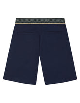 Gabardine shorts with rabbit-print belt -  | Dolce & Gabbana