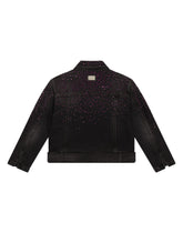Denim jacket with rhinestone details -  | Dolce &amp; Gabbana