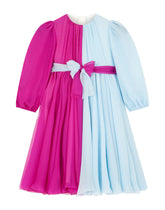Long belted chiffon dress -  | Dolce & Gabbana