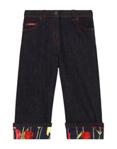 5-pocket denim jeans with branded tag -  | Dolce &amp; Gabbana