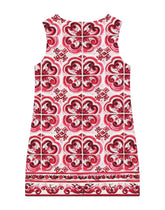 Short majolica-print cady dress -  | Dolce & Gabbana