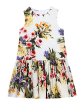 Garden-print poplin dress -  | Dolce & Gabbana