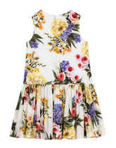 Garden-print poplin dress -  | Dolce & Gabbana