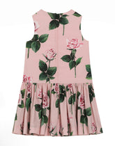 Rose-print poplin dress -  | Dolce &amp; Gabbana