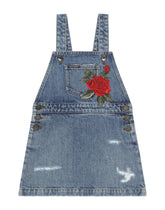 Denim dungarees with patch -  | Dolce & Gabbana