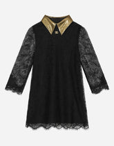 Long-sleeved lace dress -  | Dolce & Gabbana