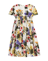Garden-print poplin dress -  | Dolce & Gabbana