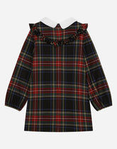 Tartan wool blend dress -  | Dolce &amp; Gabbana