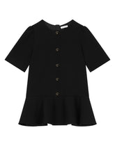 Cady dress with logo buttons -  | Dolce &amp; Gabbana
