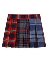 Short pleated mixed tartan skirt -  | Dolce & Gabbana