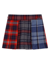 Short pleated mixed tartan skirt -  | Dolce & Gabbana