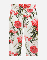 Carnation-print poplin pants -  | Dolce & Gabbana