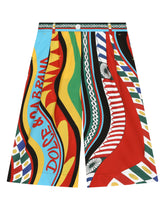 Carretto-print poplin culottes -  | Dolce & Gabbana