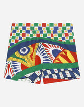 Carretto-print poplin shorts -  | Dolce &amp; Gabbana