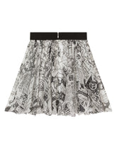 Graffiti-print chiffon midi skirt -  | Dolce & Gabbana